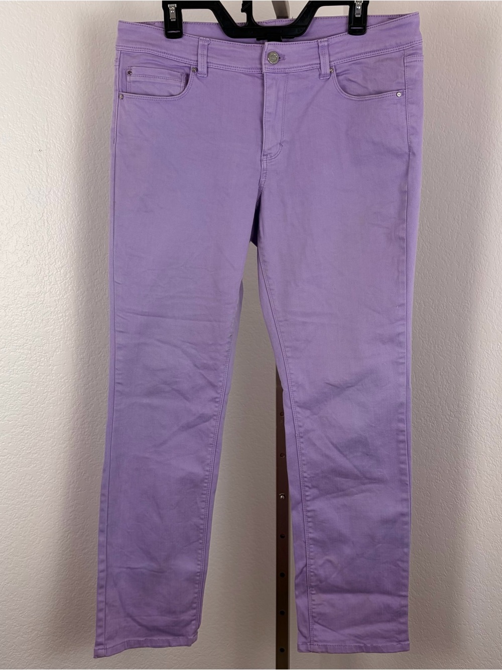 WHBM Blanc Lilac Purple Slim Ankle Jeans